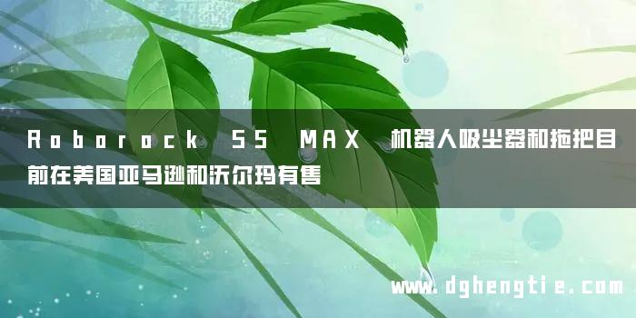 Roborock S5 MAX 机器人吸尘器和拖把目前在美国亚马逊和沃尔玛有售